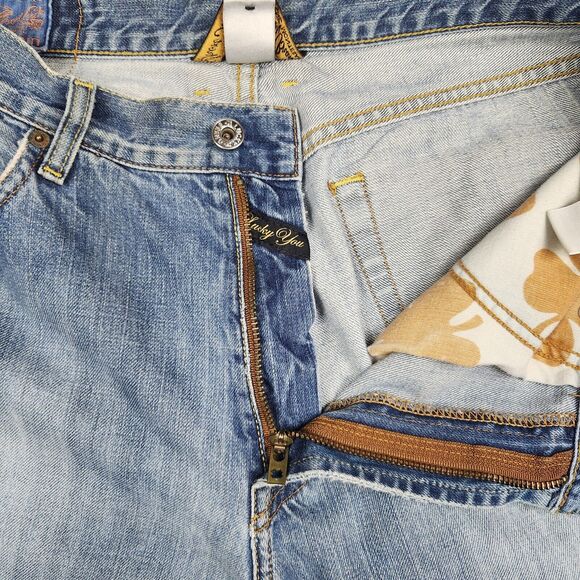 VTG Lucky Brand Dungarees Mens Jeans Size 34 X 29 Boot Leg Cut Made in USA A107 - Picture 7 of 15